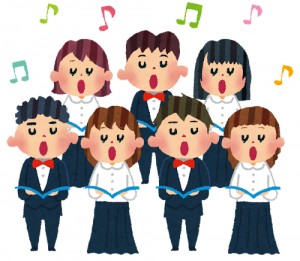 混声合唱のイラスト
