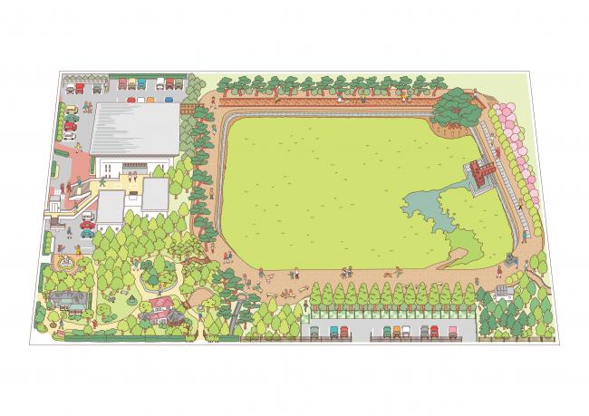 旧豊田貯水池イラスト