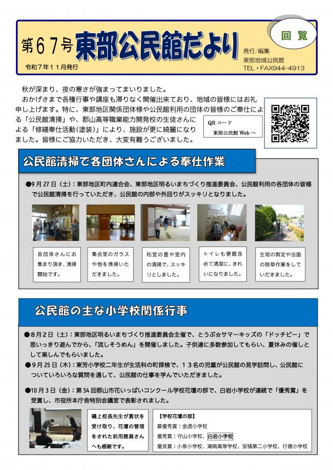 公民館だより表