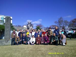 小峰城で集合写真