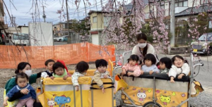 すみれ組のお花見の写真