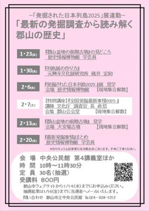 郡山の歴史ちらし