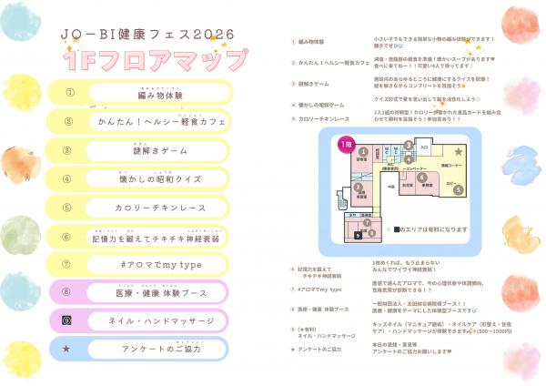 jobi健康フェスフロアマップ1