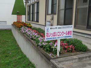 集会所横の花壇