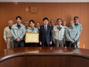 感謝状贈呈（郡山高等職業能力開発校様）