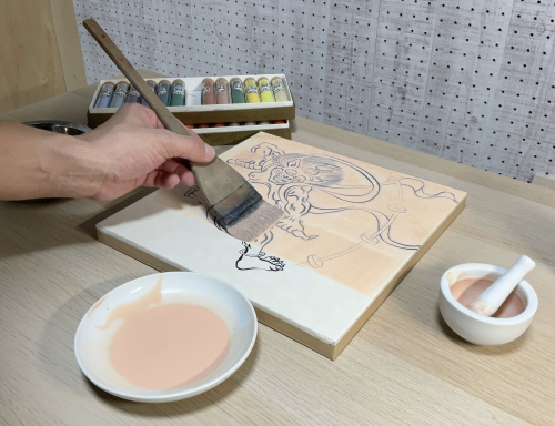 日本画制作ワークショップ