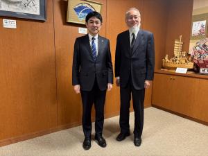 郡山市ふれあい科学館名誉館長 渡部潤一様による表敬訪問