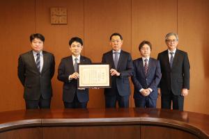 感謝状贈呈(郡山市管工事協同組合様)