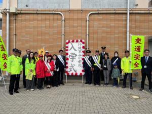 新入学児童に対する交通安全街頭啓発活動（郡山北警察署管内）②
