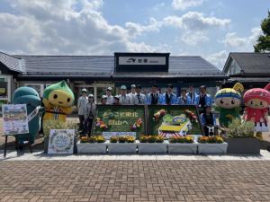 東北自動車道安積パーキングエリアでの観光情報発信②