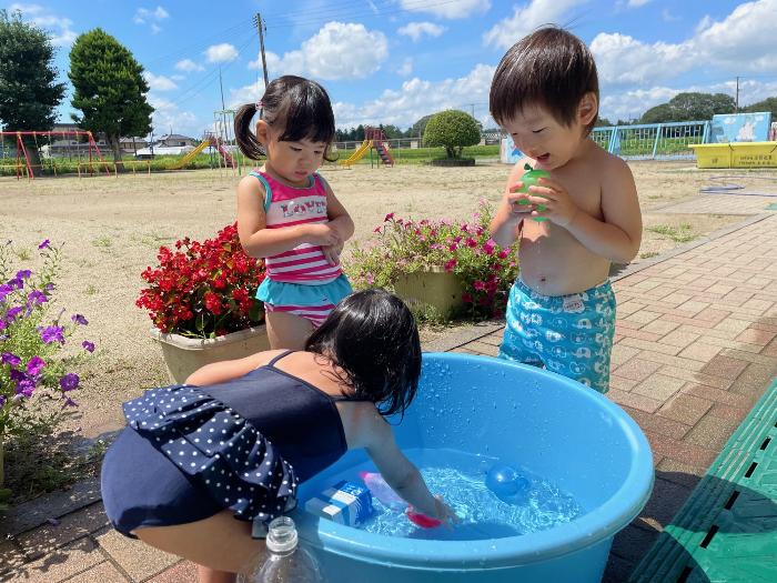 つぼみ組水遊び