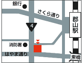 中町緑地の位置図のイラスト