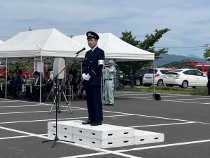 郡山市消防団・郡山消防本部春季連合検閲式②