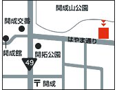 水・緑公園の位置図のイラスト