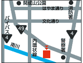 五百淵公園の位置図のイラスト