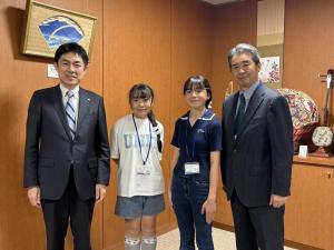 郡山市青少年親善交流使節団(久留米市訪問)表敬訪問