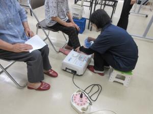 骨密度測定の様子