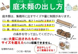 庭木類の出し方