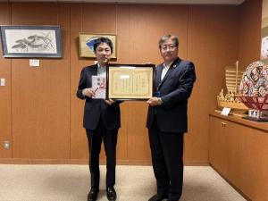 寄附受納・感謝状贈呈（株式会社トヨタユーゼック様）