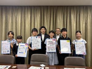 猪苗代湖子ども大使表敬訪問