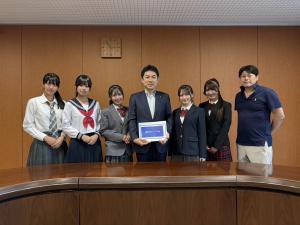 福島美少女図鑑の皆様による市長表敬