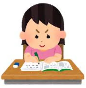 勉強する女の子のイメージ画像
