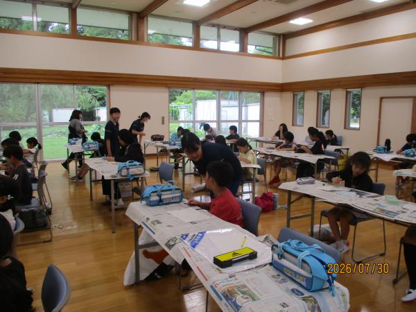 ラフスケッチの様子