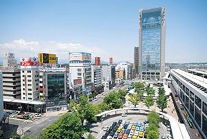 郡山駅前広場の写真