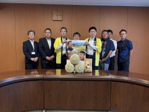 あさか舞のイオン琉球株式会社系列での販売報告に係る表敬訪問