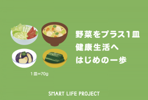 野菜をプラス１皿健康生活へのはじめの一歩