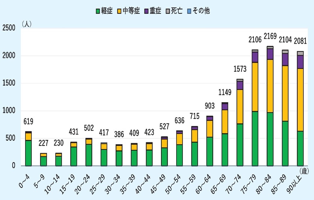 年齢区分別搬送人員