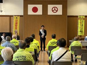 秋の全国交通安全運動出動式(郡山警察署管内)
