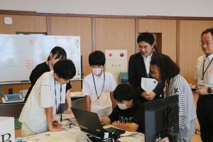 市長見学の様子