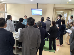 教育研修センターの現地調査の様子