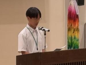 団員挨拶の様子