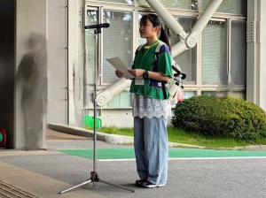 出発式団員挨拶