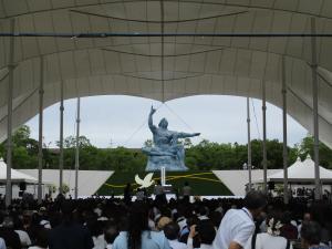 平和公園での平和祈念式典