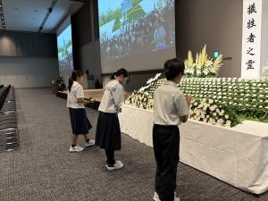出島メッセでの平和祈念式典