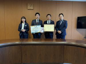 寄附受納・感謝状贈呈(明治安田生命保険相互会社 郡山支社様)