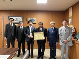 寄附受納・感謝状贈呈(郡山市中央商店街振興組合様)