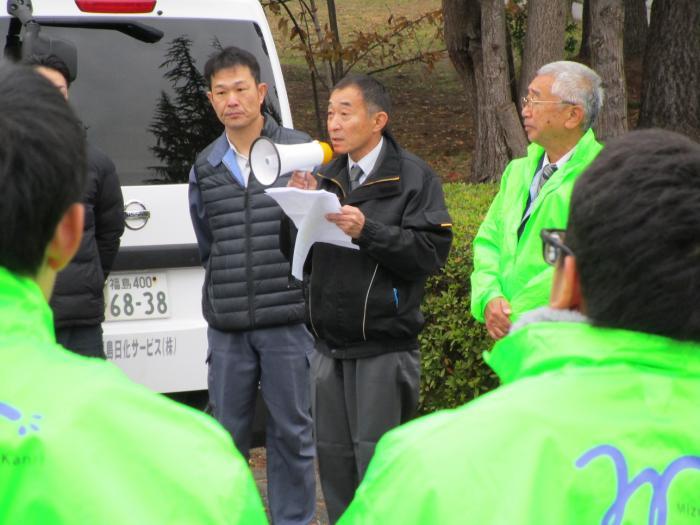 清掃活動の挨拶風景の画像2