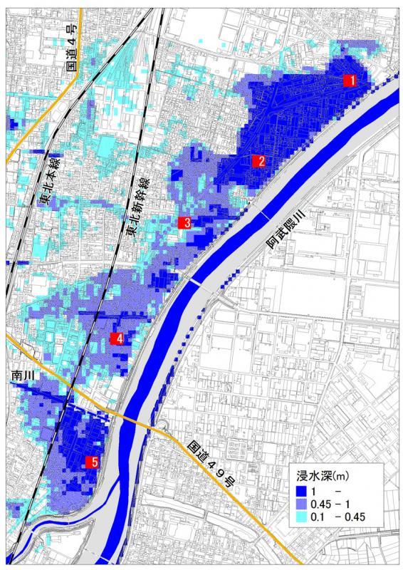 シミュレーション箇所図の画像