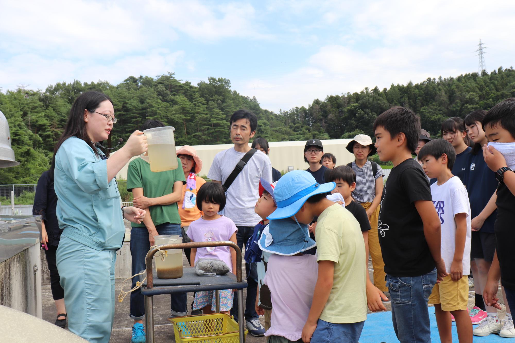 県中浄化センターの見学