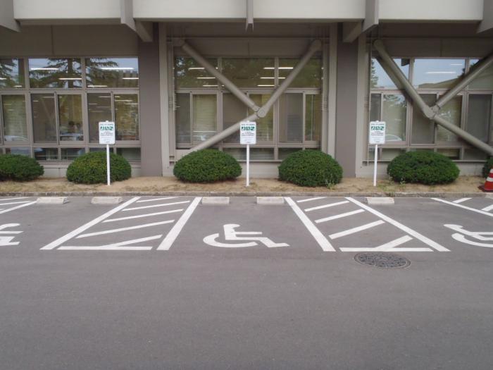 駐車場の様子の写真