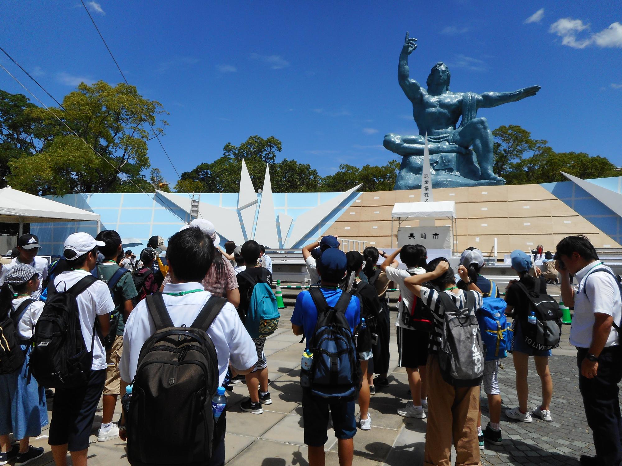 平和公園にて