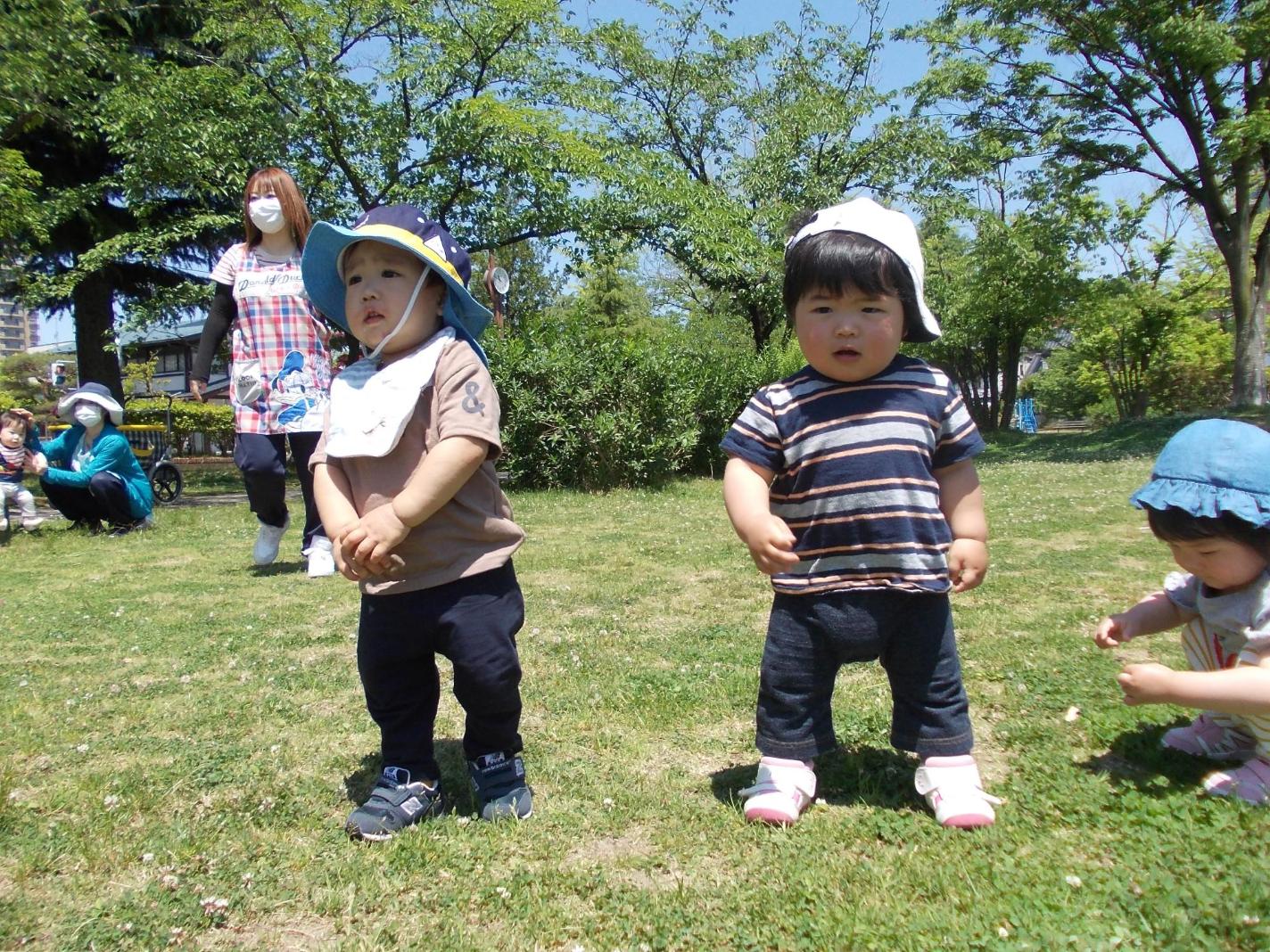 ひよこ組戸外遊び