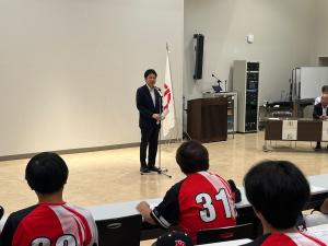 「第19回市町村対抗福島県軟式野球大会」、「第12回市町村対抗福島県ソフトボール大会」郡山市選手団壮行会①