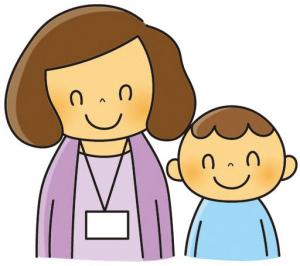 親子のイラスト