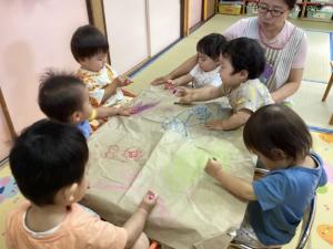 みんなでお絵かき楽しいね