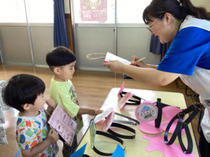 手づくりお面も買ったよ